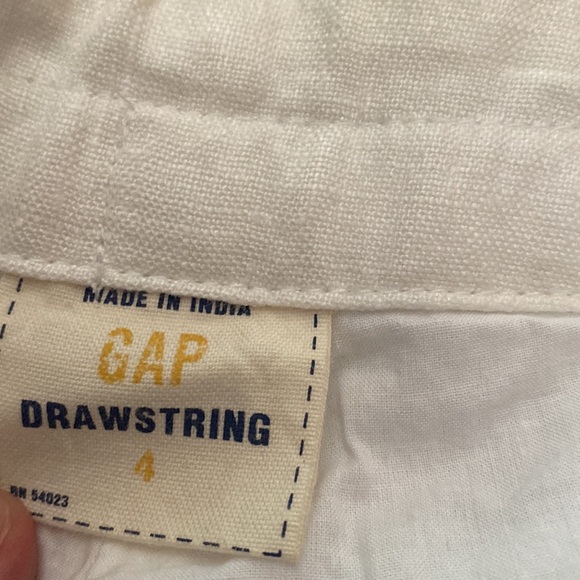 Gap linen draw string wide legs pants size 4 - Picture 3 of 4